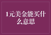 一元美金能买什么？用创意解锁生活的无限可能