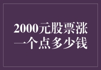 创意话题：2000元股票涨一个点，到底能赚多少钱？