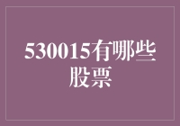 530015有哪些股票？别急，我这就带你揭开神秘面纱