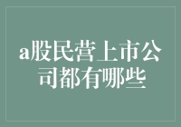 A股市场上的民营企业，你知道多少？