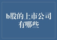 B股上市公司的秘密：为何它们总在股市里潜水？