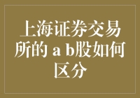 上海证券交易所的 A B 股是如何区分的？