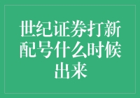 世纪证券打新配号何时亮相：投资者期待的数字盛宴