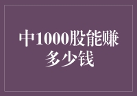 中1000股能赚多少钱：解读股票投资的潜在收益