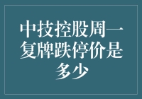 中技控股周一复牌跌停，股价会是多少？