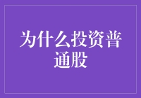 公司生长的见证者：为什么投资普通股是明智的选择