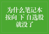 笔记本电脑自选股消失之谜：按下向下的按钮，它们去哪儿了？