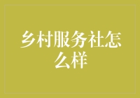 乡村服务社：农村金融服务的未来趋势？