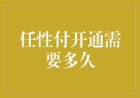 任性付开通流程解析：从申请到使用的时间与步骤全攻略