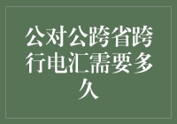 天降巨款，还是蜗牛赛跑？公对公跨省跨行电汇的时间秘密！