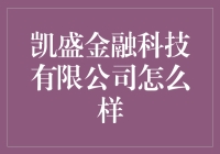 凯盛金融科技有限公司：引领行业创新，推动数字经济发展的卓越力量