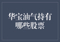 【揭秘】华宝油气究竟持有了哪些宝贝？