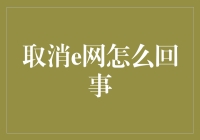 取消e网：一场数字化时代的搜索变革