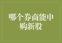 深入解析：哪个券商能申购新股及如何选择