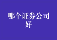 证券公司的选择：以金融顾问的视角探析