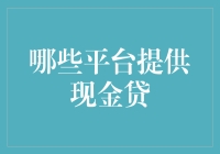 哪些平台提供现金贷：多方位解析现金贷市场现状与发展趋势