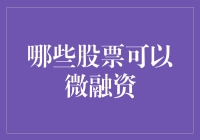 投资界的小秘密：哪些股票可以让你轻轻松松实现微融资？