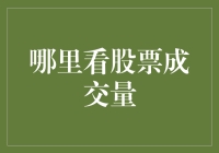 炒股秘籍：哪里能找到最靠谱的股票成交量？