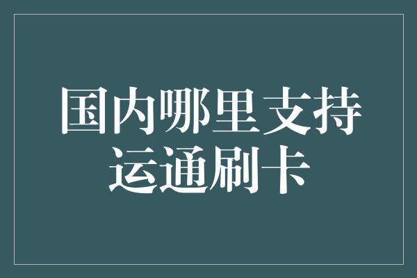 国内哪里支持运通刷卡