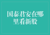 揭秘国泰君安：寻找新股的秘密基地？