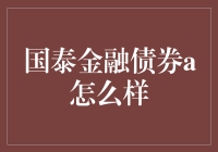 国泰金融债券A：在稳健与创新间寻求平衡的投资选择