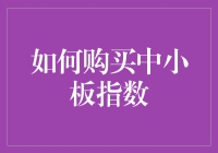 如何购买中小板指数：智慧投资者的指南