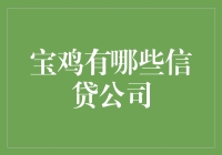 宝鸡市内的信贷公司全景图：了解你的选择