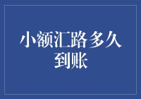 小额汇路：全球金融网络中的高效使者