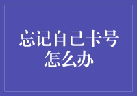 忘记银行卡号的应对策略与预防措施