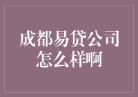 成都易贷公司怎么样？解析其服务特色与市场表现