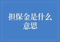 担保金：以其值保其信