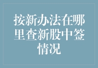 如何通过官方渠道查询新股中签情况：一种专业投资策略指南