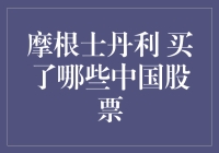 摩根士丹利对中国股市的战略性布局：分析其重点持有的中国股票