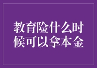 教育保险的本金返还时机揭秘！