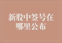 新股中签号在哪里公布：从摇号到官方披露的全过程