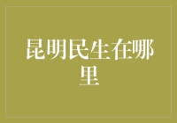 昆明民生在哪里？是我出门拐弯的地方吗？