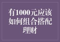 有1000元应该如何组合搭配理财？新手必看！