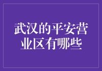 武汉的平安营业区：那些安全至上的地方