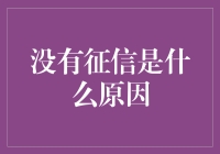 没有征信记录的可能原因及其应对策略