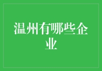 温州有哪些知名企业？