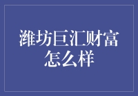 潍坊巨汇财富：金融新时代的创新者