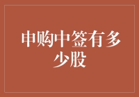 申购中签有多少股：全面解析新股申购中的中签规则与策略