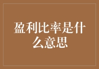 揭秘盈利比率：难道这就是财富的秘密代码？