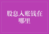 股息入账钱去哪儿了？难道它偷偷变成钞票跑了？