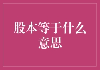 股本等于：企业资本结构的基础与核心