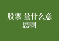 股票交易中的量：理解股票市场数据的关键