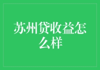 苏州贷收益分析：风险与收益并存的贷款选择