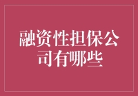 融资性担保公司的那些事：一场资本界的接龙游戏