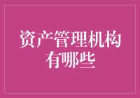 资产管理机构有哪些：深度解析中国资产管理市场的全景图