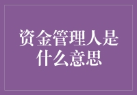 资金管理人：一个钱袋子的守护者与魔法师的双重身份